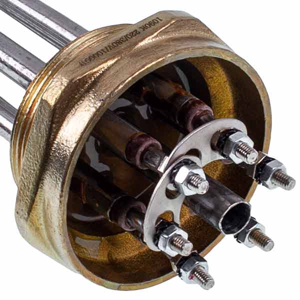 Electric Boiler Block of Heating Elements 10 kW 220-380 V L=385 mm nut 2'' Koolwen