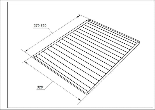 Universal Wire Extensile Shelf for Oven 370-650х320mm