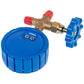 Manometric manifold 1-valve DBF-T-466LGH (R-22 R-410A R-134A R-404A) low pressure