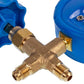 Manometric manifold 1-valve DBF-T-466LGH (R-22 R-410A R-134A R-404A) low pressure