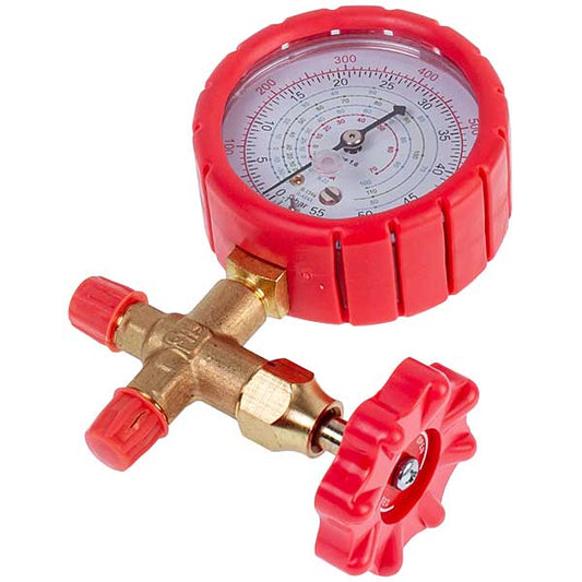 Manometric manifold 1-valve DBF-T-466HGF (R-22 R-410A R-134A R-404A) high pressure