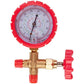 Manometric manifold 1-valve DBF-T-466HGF (R-22 R-410A R-134A R-404A) high pressure