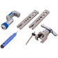 Flaring Tool Kit CT-809AM + Rimmer and Pipe Cutter D pipes=1/4'', 5/16'', 3/8'', 1/2'', 5/8'', 3/4''
