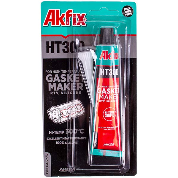 Heat Resistant Silicone Sealant Akfix HT300 50ml black