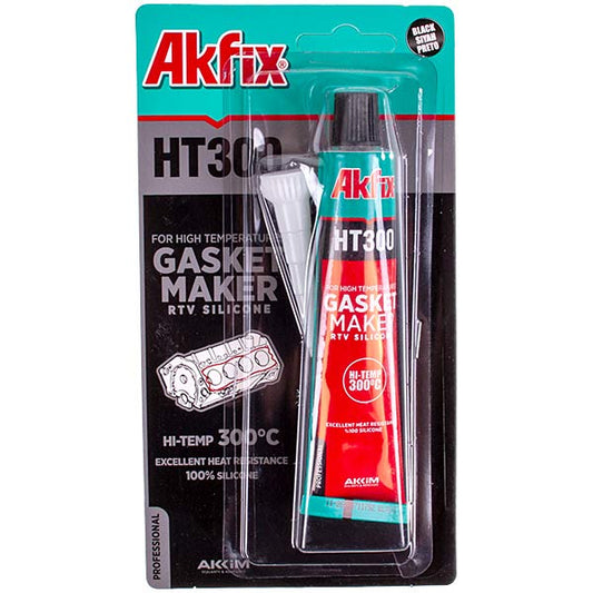 Heat Resistant Silicone Sealant Akfix HT300 50ml black