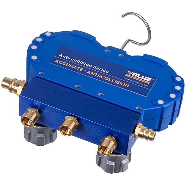 Manometric Manifold 2-valve VMG -2 R1234YF (R1234) + hoses 3pcs.x900mm + 2 couplings