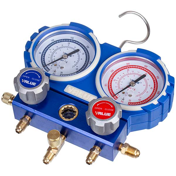 Manometric Manifold 2-valve VMG -2 R32 (R32) Value + hoses 3pcs.x900mm