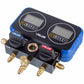 Manometric manifold 2-valve Value NAVTEK VRM2-0101 (R22 R134 R1234) + hoses 3pcs.x900mm