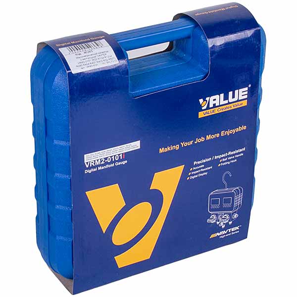 Manometric manifold 2-valve Value NAVTEK VRM2-0101 (R22 R134 R1234) + hoses 3pcs.x900mm
