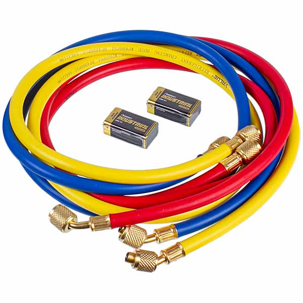Manometric manifold 2-valve Value NAVTEK VRM2-0101 (R22 R134 R1234) + hoses 3pcs.x900mm
