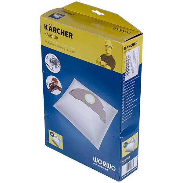Karcher KMB13K Worwo Vacuum Cleaner Dust Bag Set (5 pcs.)