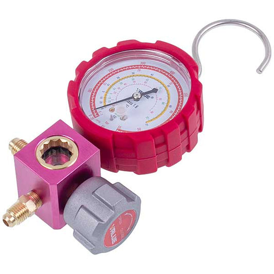 Manometric manifold 1-valve VALUE VMG-1-S-H (R32 R22 R410a)