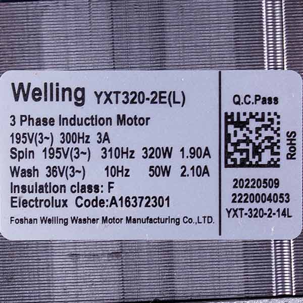 Electrolux 140163723012 Washing Machine Motor