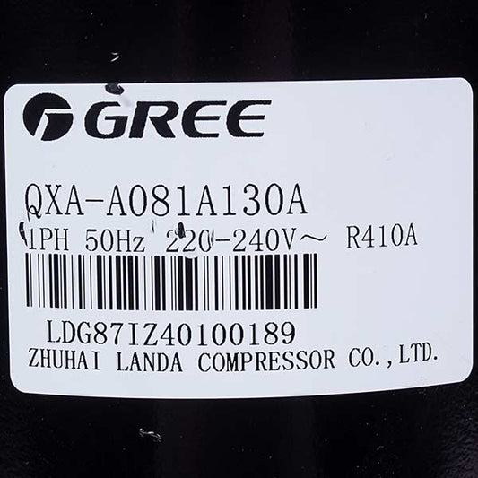 Cooper&Hunter (C&H) 009001000075 Air Conditioner Compressor GREE 7'' QXA-A081A130A R410A 220-240V