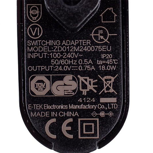 Cordless Vacuum Cleaner Charger Rowenta SS-7222051108 ZD012M240075EU 100-240V 0.75A