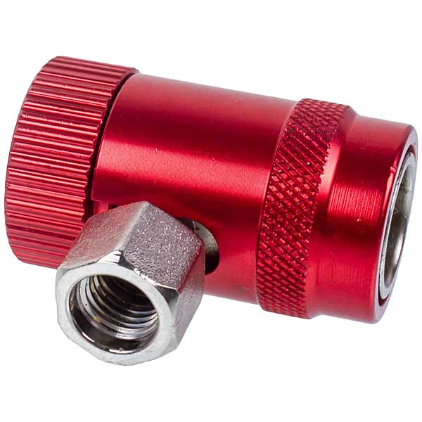 A set of filling couplings HFO-1234y (low + high pressure) for car AC quick-detachable