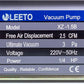 Air Conditioner Vacuum Pump LEETO XZ-1.5B (1 stage./70 lit/min.)