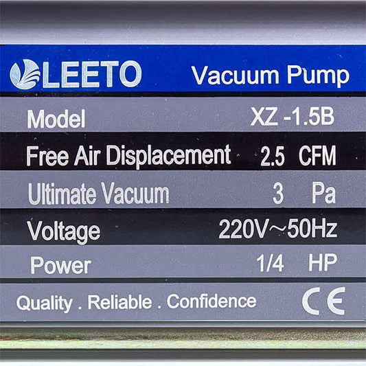 Air Conditioner Vacuum Pump LEETO XZ-1.5B (1 stage./70 lit/min.)