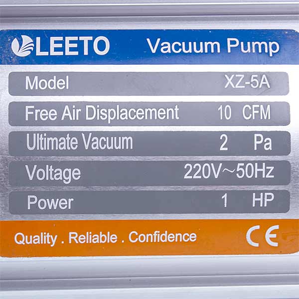Vacuum Pump LEETO XZ-5A (1 stage./283 lit/min.)