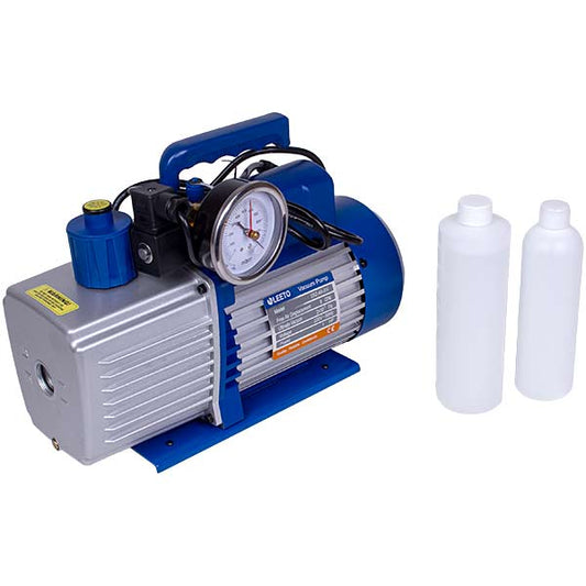 Air Conditioner Vacuum pump With Pressure Gauge LEETO 2XZ-4A-SV (2 stage./226  lit/min.)