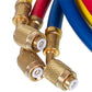 Manometric Manifold 2-valve LEETO LMG-2-R22 (R22 R-134 R404 R407) + hoses 3pcsx1200mm