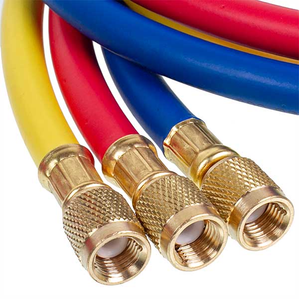 Manometric Manifold 2-valve LEETO LMG-2-R410A (R410 R407 R134 R22) + hoses 3pcsx1200mm