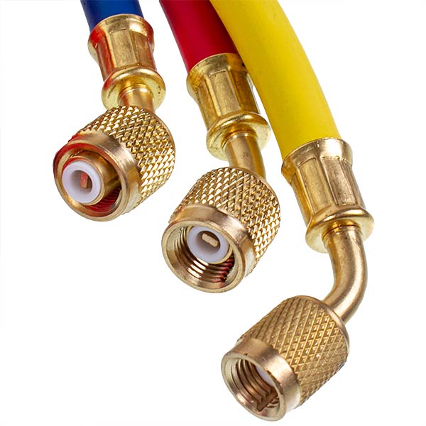 Manometric Manifold 2-valve LEETO LMG-2-R410A (R410 R407 R134 R22) + hoses 3pcsx1200mm