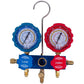 Manometric Manifold 2-valve LEETO LMG-2-R410A (R410 R407 R134 R22) + hoses 3pcsx1200mm
