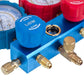 Manometric Manifold 2-valve LEETO LMG-2-R410A (R410 R407 R134 R22) + hoses 3pcsx1200mm