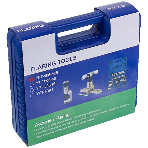 Flaring Tool Kit LEETO LTT-808-MIS (inch-metric) D pipe=1/4” – 3/4” (6-19mm) + Pipe Cutter