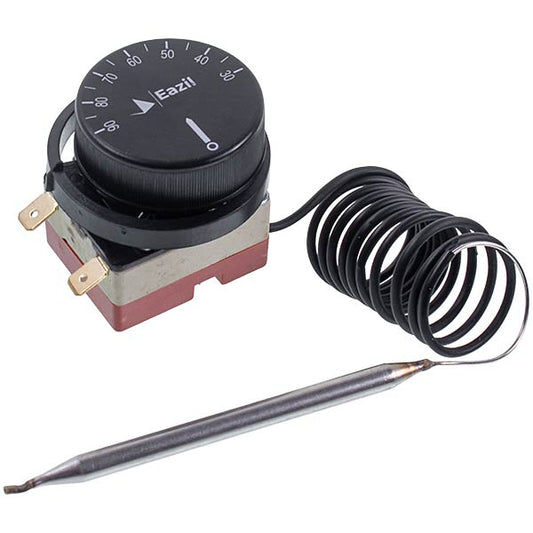 Water Heater Thermostat WHD90E 16A 220V L=1000mm Tmax = 90°C + control knob (2 terminals)