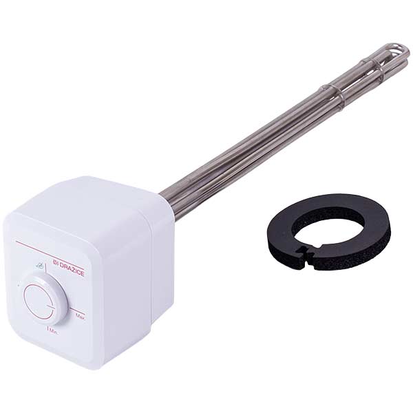 Water Heater Heating Element With Thermostat Drazice 2110358 TJ 6/4“ 6000W L=520mm flange 125mm 1 tube for sensor