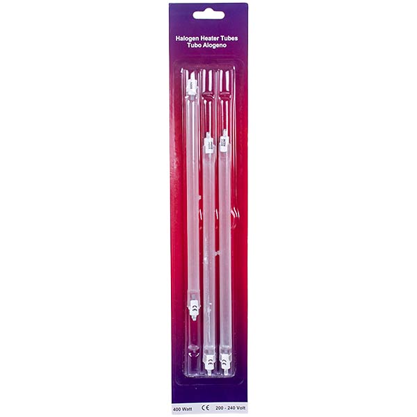 Infrared Heater Lamp Set 400W L=220mm (3 in Pack)