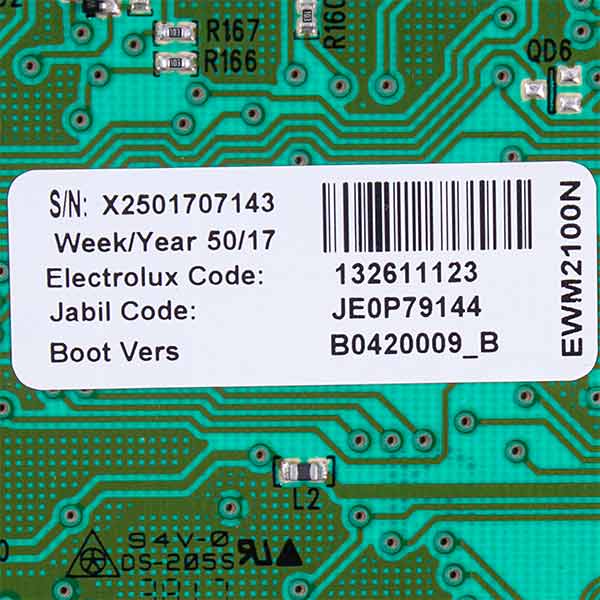 Electrolux 1326791447 Washing Machine Not Configured Dispaly Module