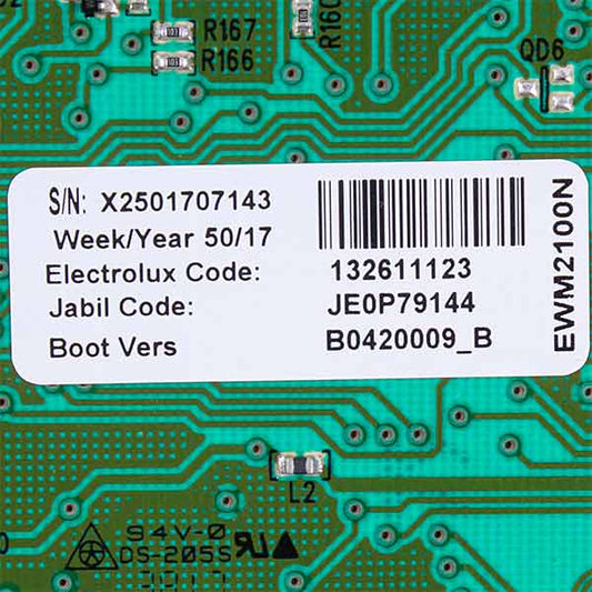 Electrolux 1326791447 Washing Machine Not Configured Dispaly Module