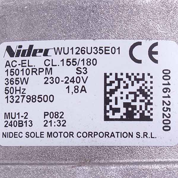 Electrolux 1327985006 Motor for Washing Machine AC-EL 15010RPM 230-240V 1.8A 365W