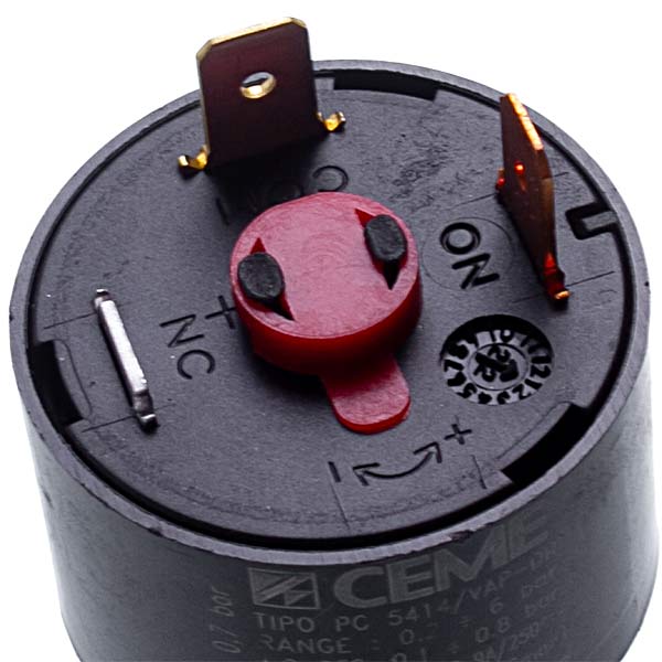 CEME UNOX KVL1065A Pressure Relay PC 5412/VAP 0.2-6 bar 1/4” thread