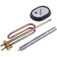 Ariston Kit Water Heater Heating Element 1500W + Flange with Gaskets + Anode (816616, 65108275)