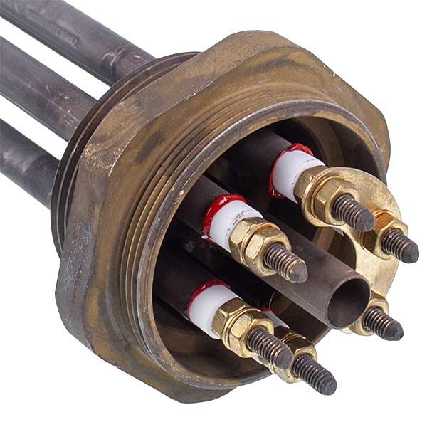 Electric Boiler Heating Elements Block 4,5kW 220V L=285mm nut 1 1/2" (48mm) Kawai