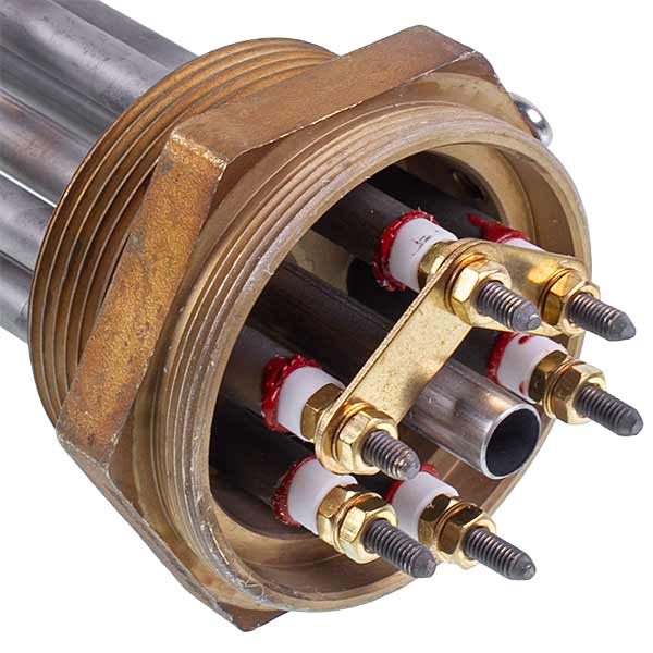 Electric Boiler Heating Elements Block Kawai 12 kW 220-380V L=320mm nut 2''