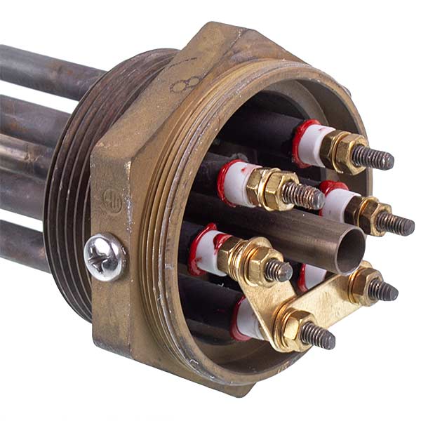 Electric Boiler Heating Elements Block Kawai 15 kW 220-380V L=385mm nut 2''