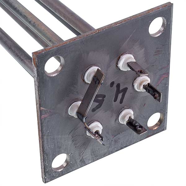 Electric Boiler Heating Elements Block Electron-T 4,5 kW (stainless steel), L=340 mm flange 100x100 mm