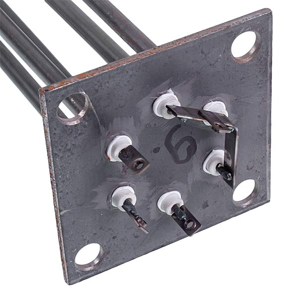 Electric Boiler Heating Elements Block Electron-T 9 kW (stainless steel), L=385 mm flange 100x100 mm