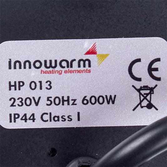 Heated Towel Rail Heating Element HP013 600W 230V L=550mm D thread=20mm
