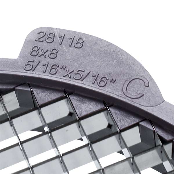 Cubing Set 8x8x8mm Robot Coupe 28111 D Grid=205mm D Slicer=190mm