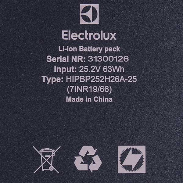 Electrolux 900923377 Cordless Vacuum Cleaner Battery ZE150 25V Li-ion 2.5Ah