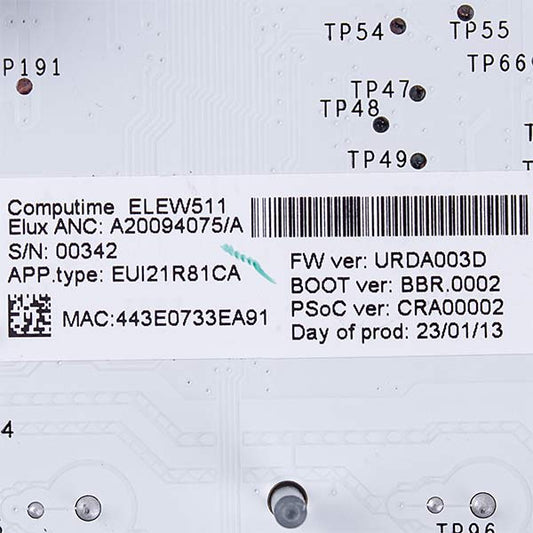 Electrolux 4055872826 Washing Machine Display Module (not configured)