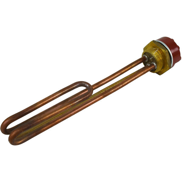 Water Heater Heating Element With Thermostat 3500W (copper) L=260mm flange 54mm 1 tube for sensor