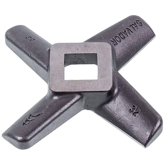 Meat Grinder Knife Lame Italia CF32CARBO D=90mm s=14mm Hole=15x15mm Enterprise 32