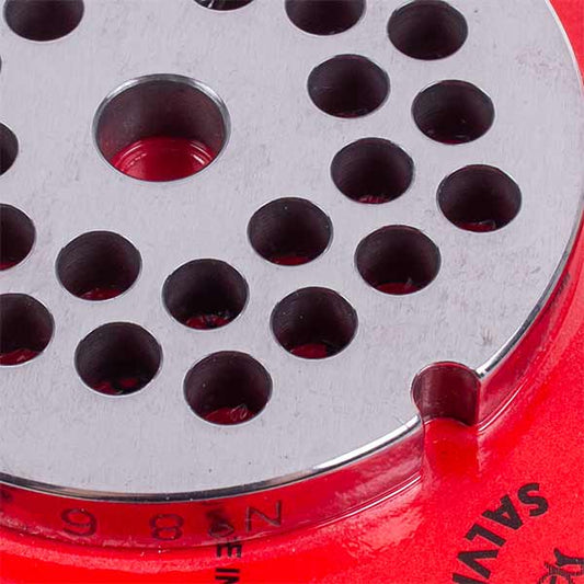 Meat Grinder Plate Disc Lame Italia 102120 6mm D=62mm (with 2 grooves) Enterprise 8 (PF86SM)